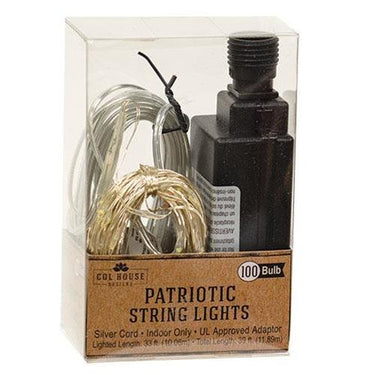 LED Patriotic Bud Lights, 100ct - The Fox Decor